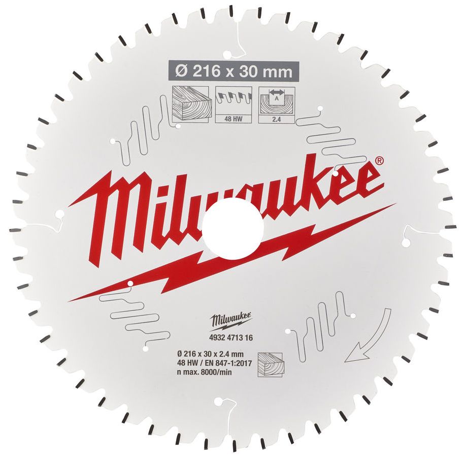 Řezný kotouč MILWAUKEE CSB MS W 216/30 mm 48 zubů
