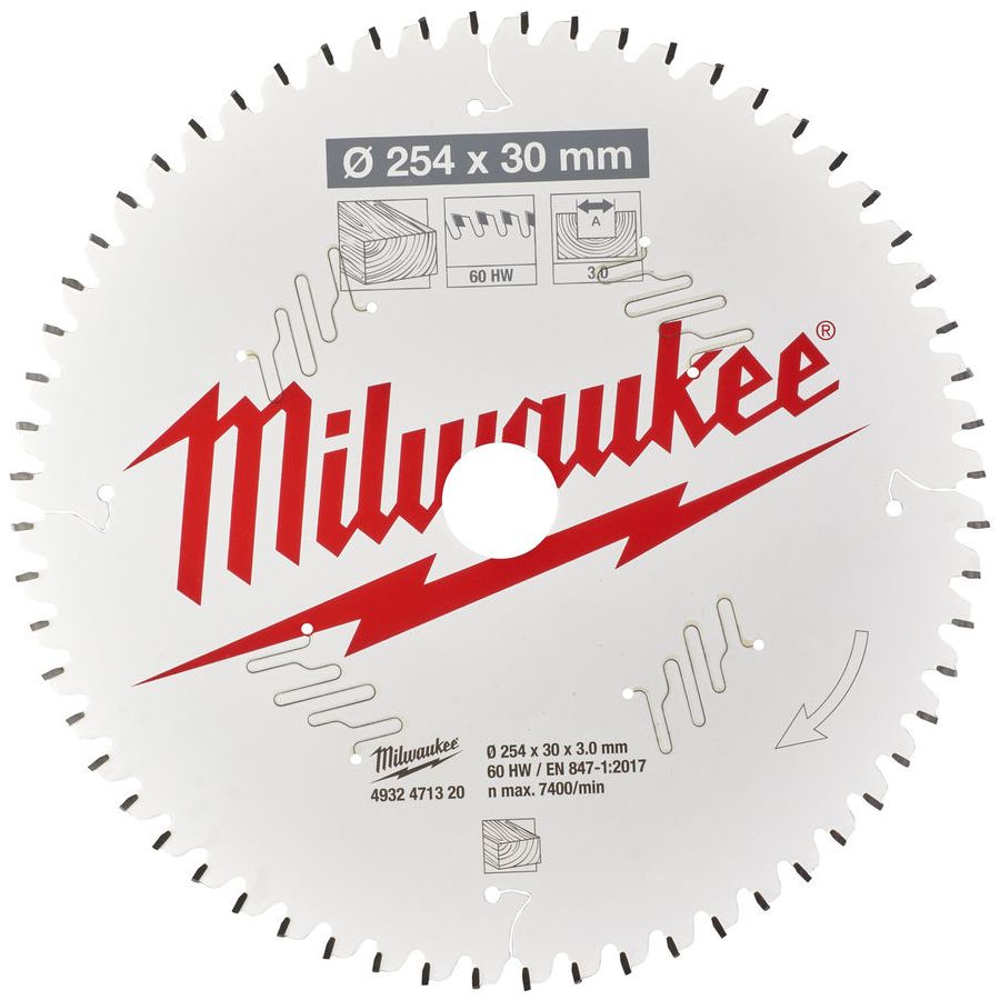 Řezný kotouč MILWAUKEE CSB MS W 254/30 mm 60 zubů