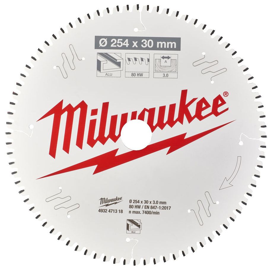 Řezný kotouč MILWAUKEE CSB MS Alu 254/30 mm 80 zubů