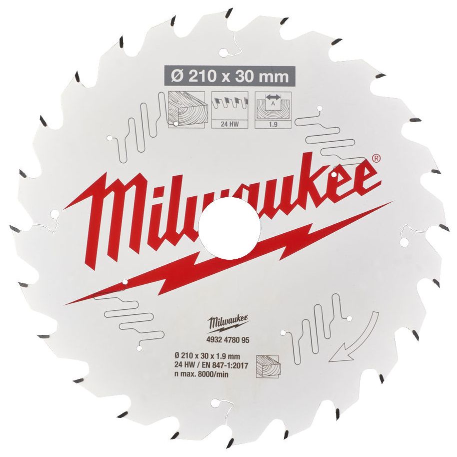 Řezný kotouč MILWAUKEE CSB TS W 210/30 mm 24 zubů