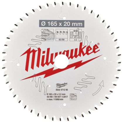 Řezný kotouč MILWAUKEE CSB P W 165/20 mm 48 zubů