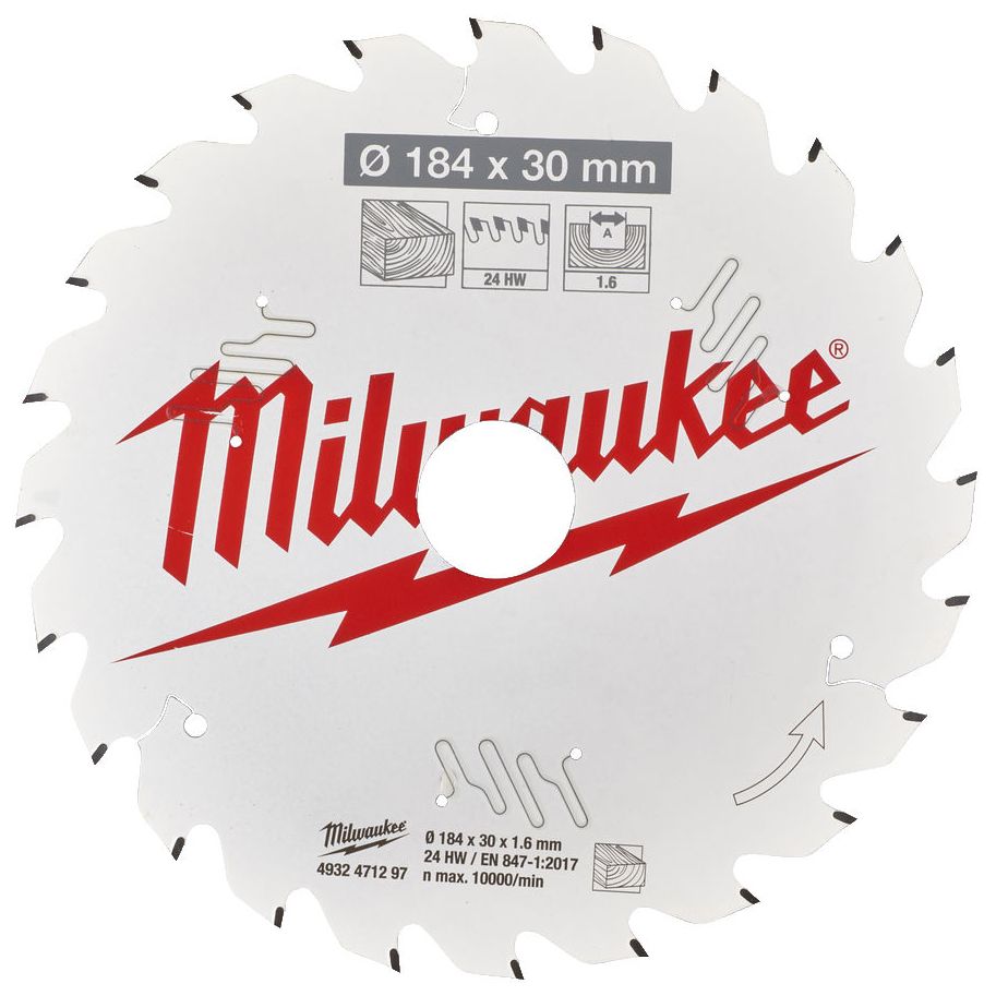 Řezný kotouč MILWAUKEE CSB P W 184/30 mm 24 zubů