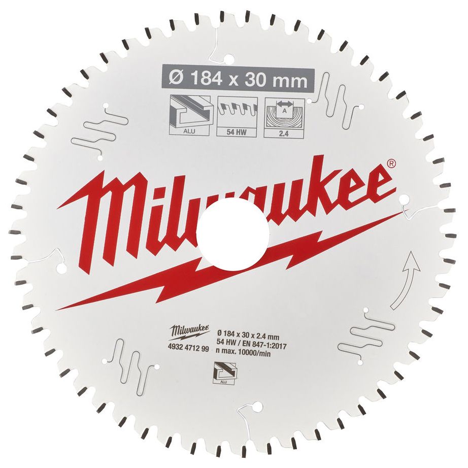 Řezný kotouč MILWAUKEE CSB P Alu 184/30 mm 54 zubů