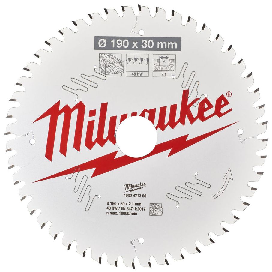 Řezný kotouč MILWAUKEE CSB P W 190/30 mm 48 zubů