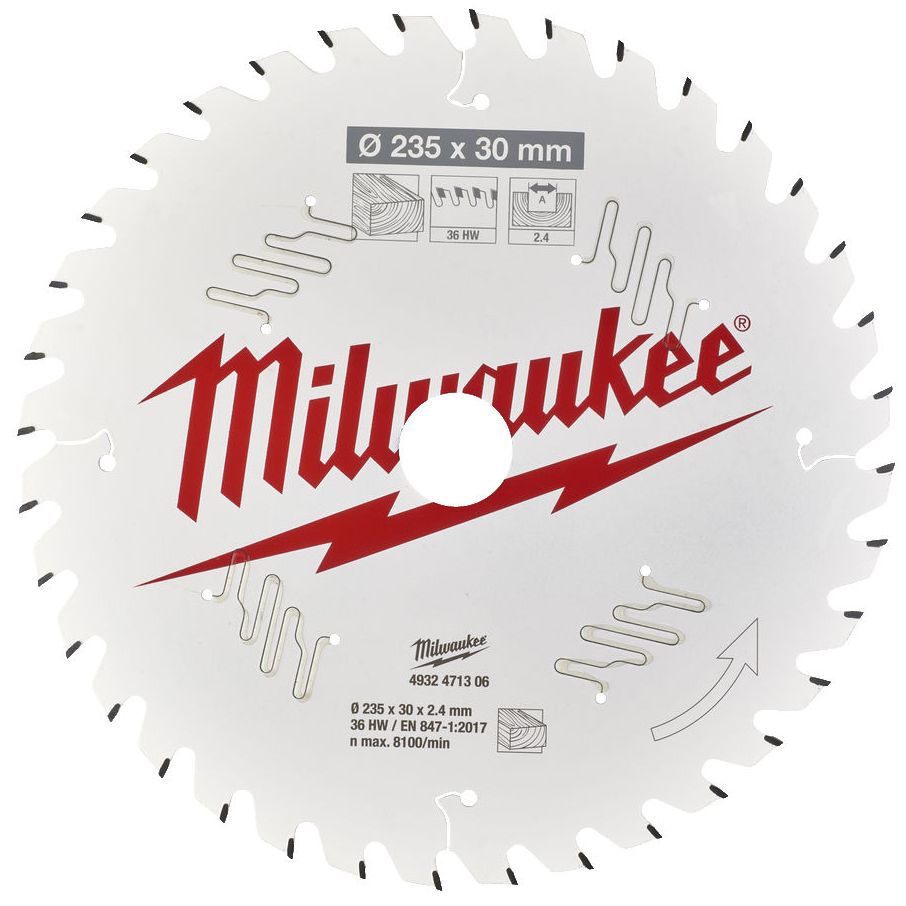 Řezný kotouč MILWAUKEE CSB P W 235/30 mm 36 zubů
