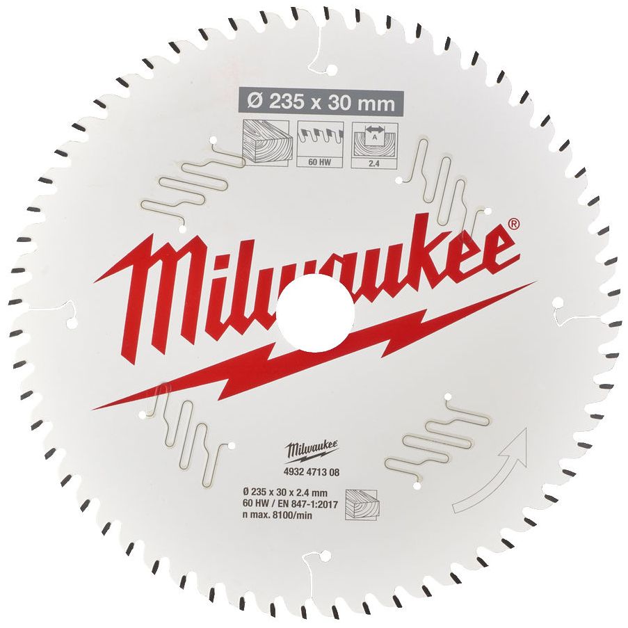 Řezný kotouč MILWAUKEE CSB P W 235/30 mm 60 zubů