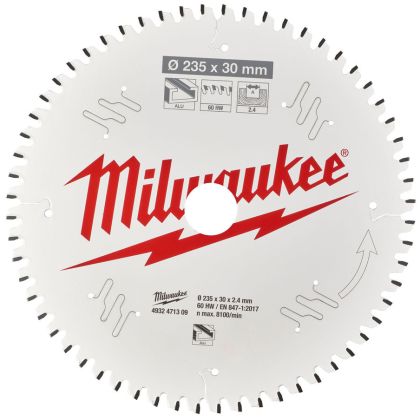 Řezný kotouč MILWAUKEE CSB P Alu 235/30 mm 60 zubů