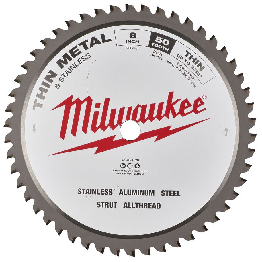 Pilový kotouč na kov MILWAUKEE CSB P M 203 mm 5/8