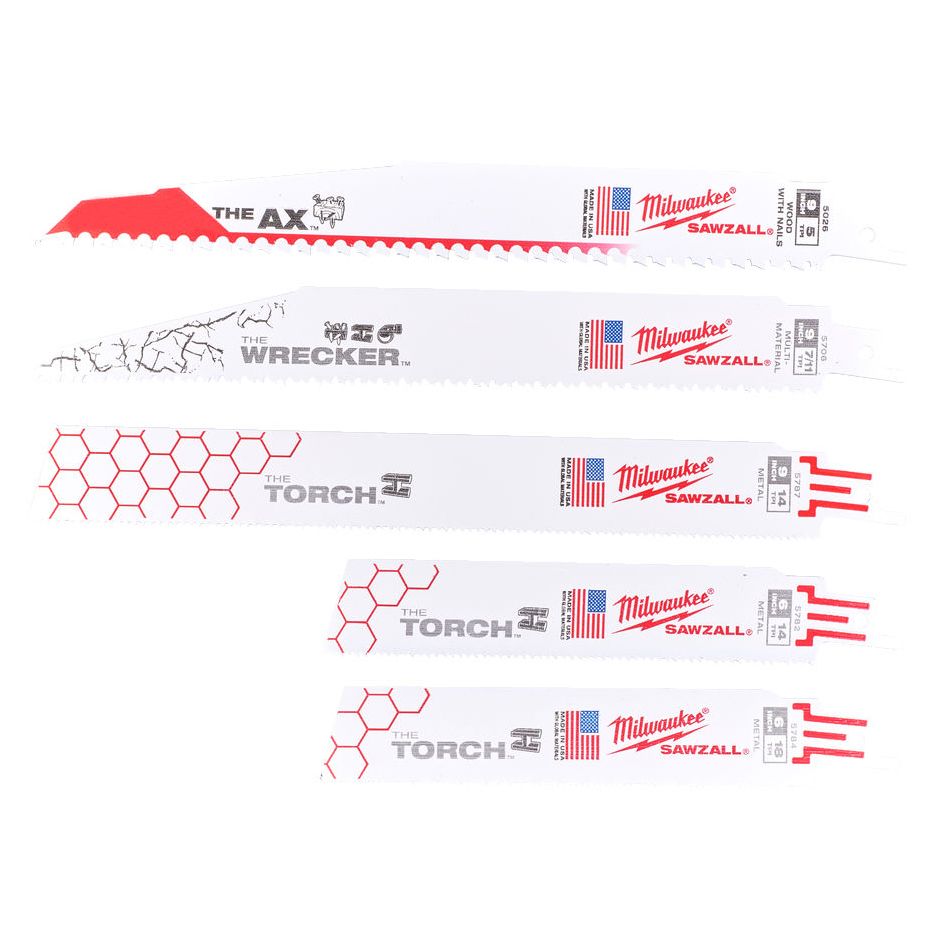 Sada pilových plátků MILWAUKEE SAWZALL 5 ks