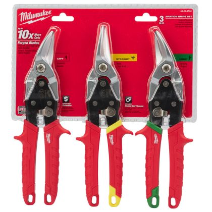 Sada nůžek na plech MILWAUKEE aviation 3 ks