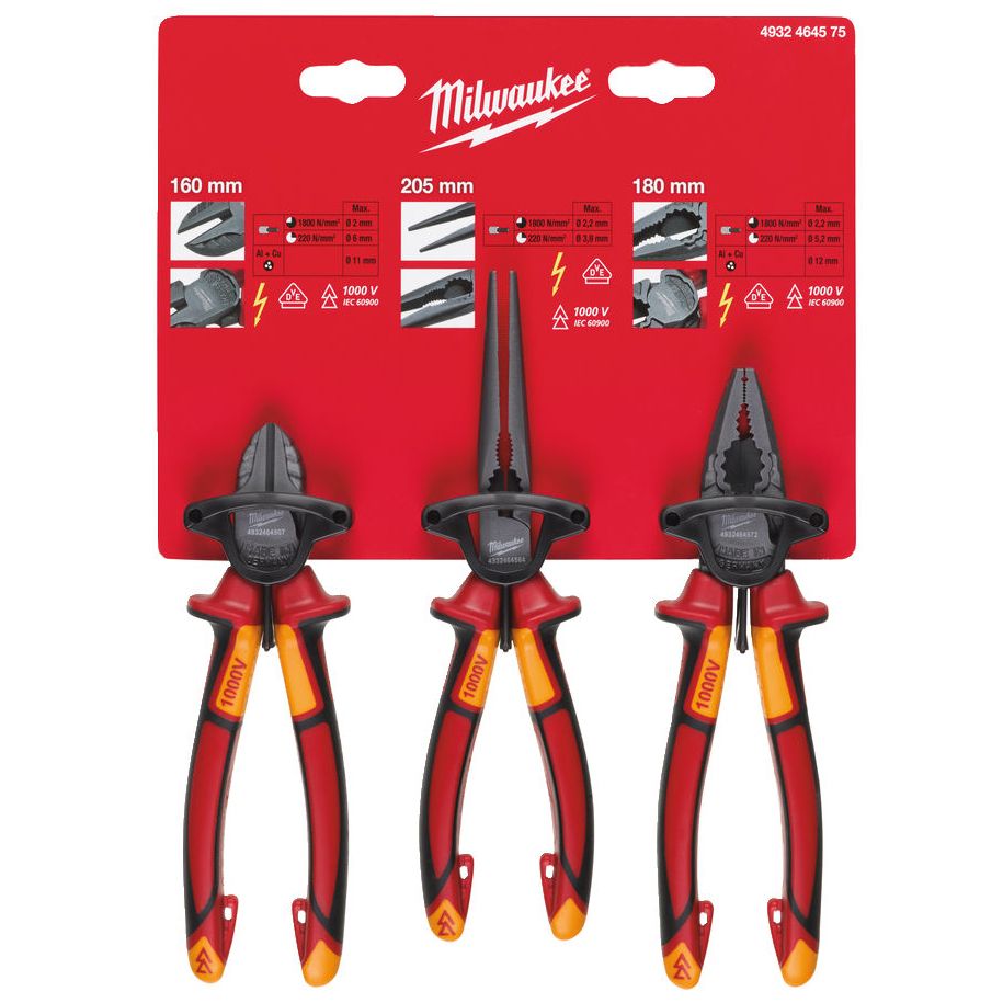 Sada VDE kleští MILWAUKEE 3 ks