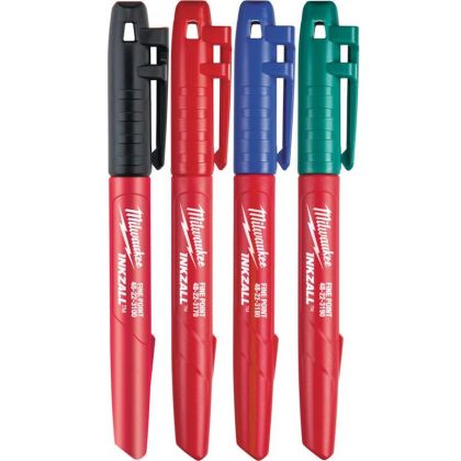 Sada značkovačů MILWAUKEE INKZALL barevné 4 ks