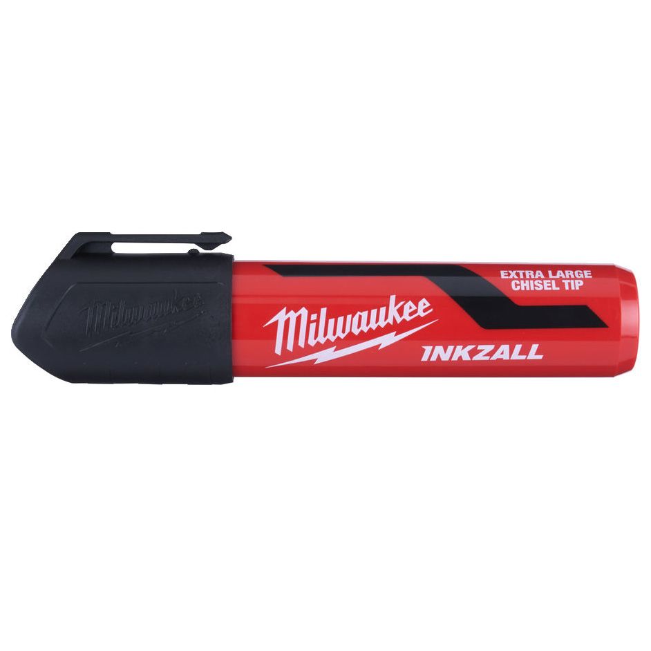 Značkovač s plochým hrotem MILWAUKEE INKZALL XL černý