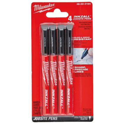 Sada popisovačů MILWAUKEE INKZALL černé 4 ks
