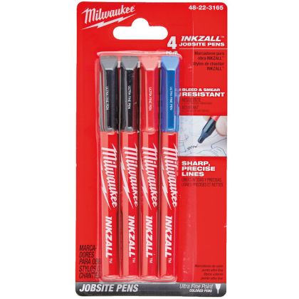 Sada popisovačů MILWAUKEE INKZALL barevné 4 ks