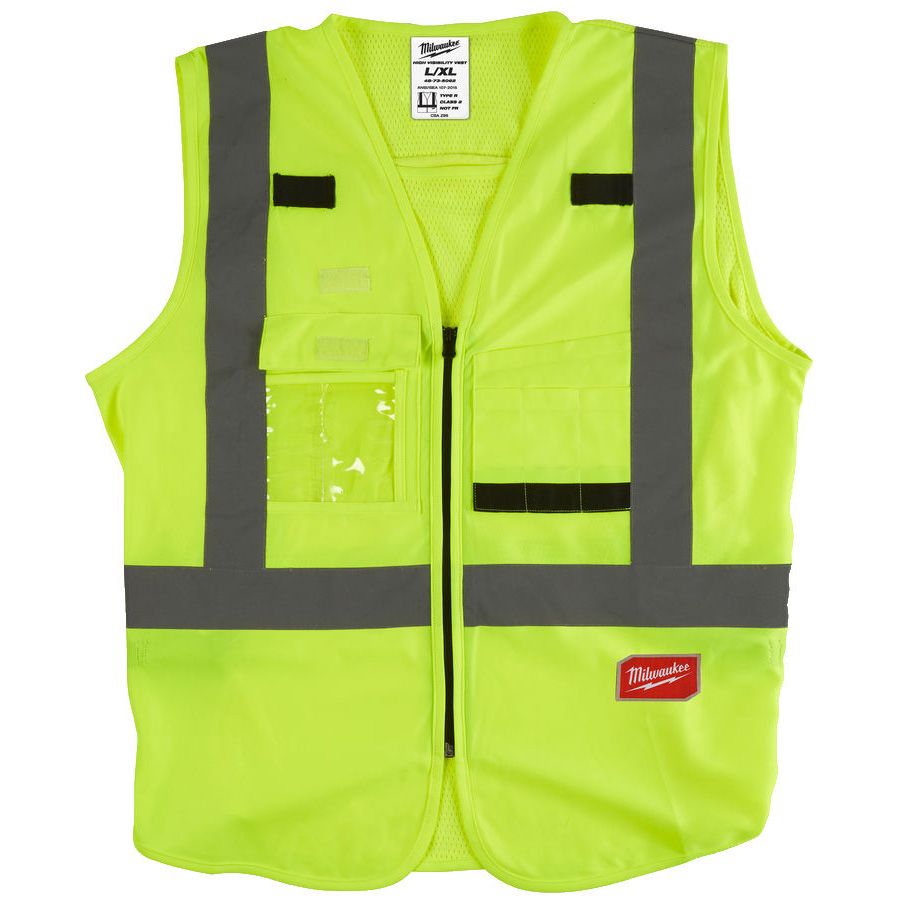 Vesta s vysokou viditelností MILWAUKEE žlutá vel. L/XL