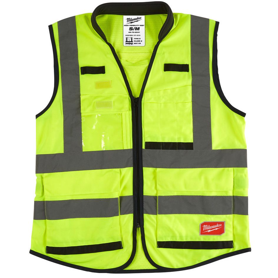 Vesta s vysokou viditelností MILWAUKEE PREMIUM žlutá vel. S/M