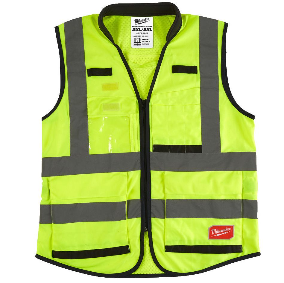 Vesta s vysokou viditelností MILWAUKEE PREMIUM žlutá vel. XXL/3XL