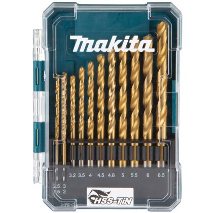 Sada vrtáků do kovu MAKITA HSS-TiN 13 ks D-72855