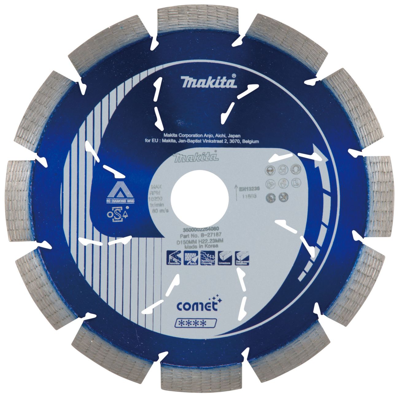 Diamantový kotouč MAKITA Comet Rapid CDS15022rC 150 mm