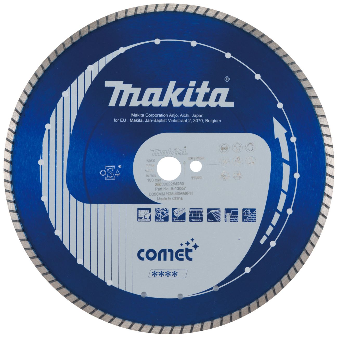 Diamantový kotouč MAKITA Comet Turbo CDT35025 350 mm