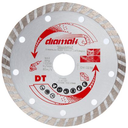 Diamantový kotouč MAKITA Diamak Turbo DDT125 125 mm