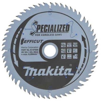 Pilový kotouč MAKITA Efficut 165 x 20 mm 56 zubů