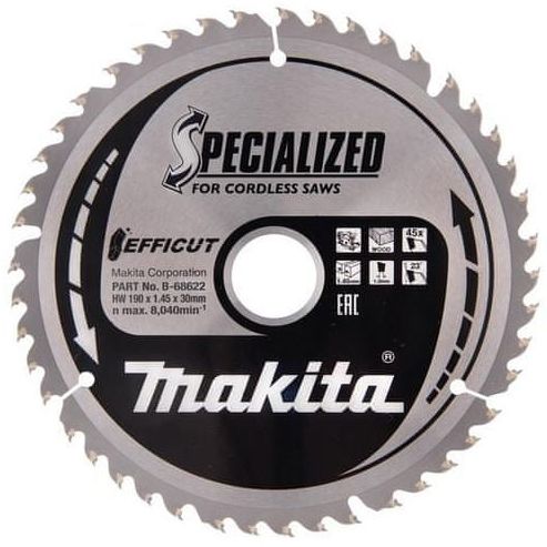 Pilový kotouč MAKITA Efficut 190 x 30 mm 45 zubů