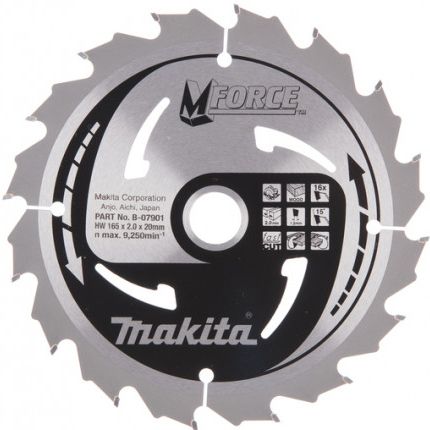Pilový kotouč MAKITA MFORCE 165 x 30 mm 16 zubů