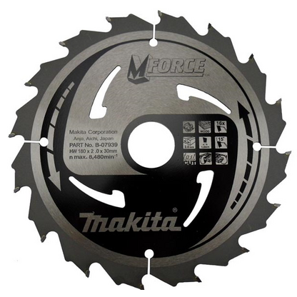 Pilový kotouč MAKITA MFORCE 180 x 30 mm 16 zubů