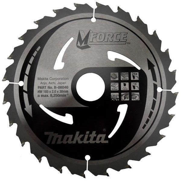 Pilový kotouč MAKITA MFORCE 185 x 30 mm 24 zubů