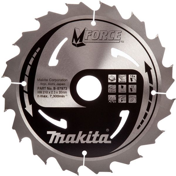 Pilový kotouč MAKITA MFORCE 210 x 30 mm 16 zubů