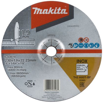 Řezný kotouč nerez MAKITA 230x1,9x22 mm