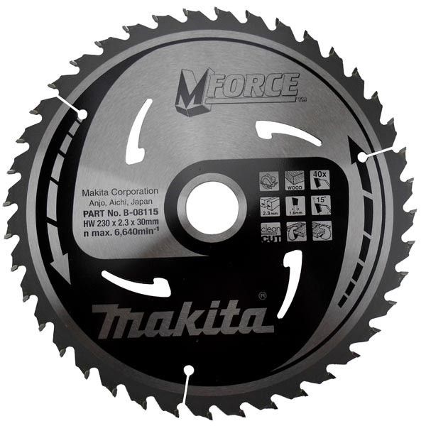 Pilový kotouč MAKITA MFORCE 230 x 30 mm 40 zubů