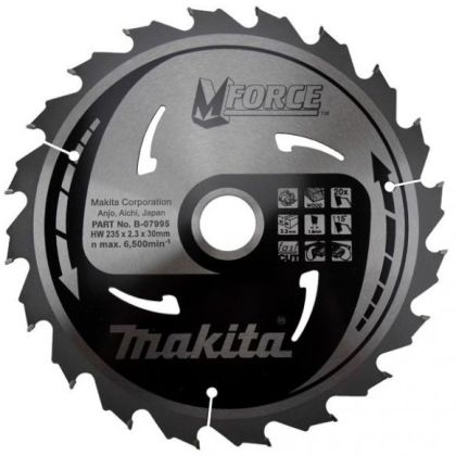 Pilový kotouč MAKITA MFORCE 235 x 30 mm 20 zubů