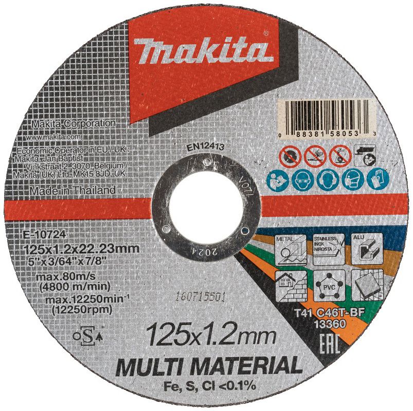 Řezný kotouč MAKITA Multi Material 125 x 1,2 x 22,23 mm