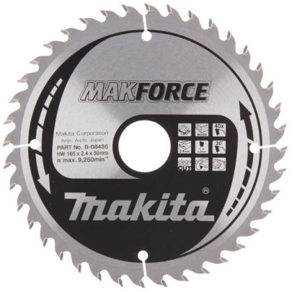 Pilový kotouč MAKITA MAKFORCE 165 x 30 mm 40 zubů