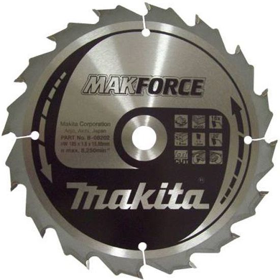 Pilový kotouč MAKITA MAKFORCE 185 x 15,88 mm 16 zubů