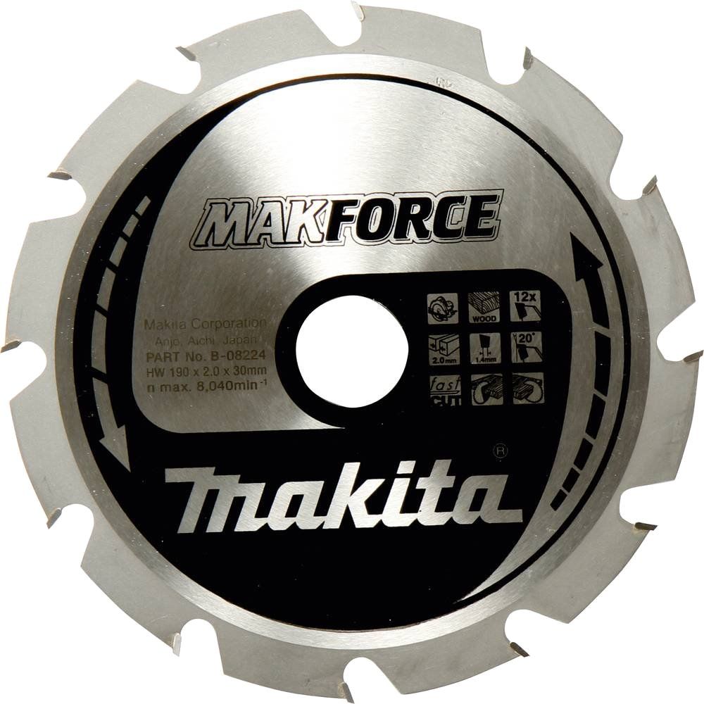 Pilový kotouč MAKITA MAKFORCE 190 x 30 mm 12 zubů