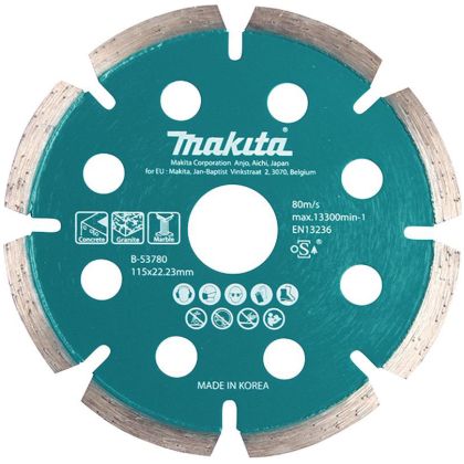 Diamantový kotouč pro aku úhlové brusky MAKITA 115 mm beton, žula, mramor