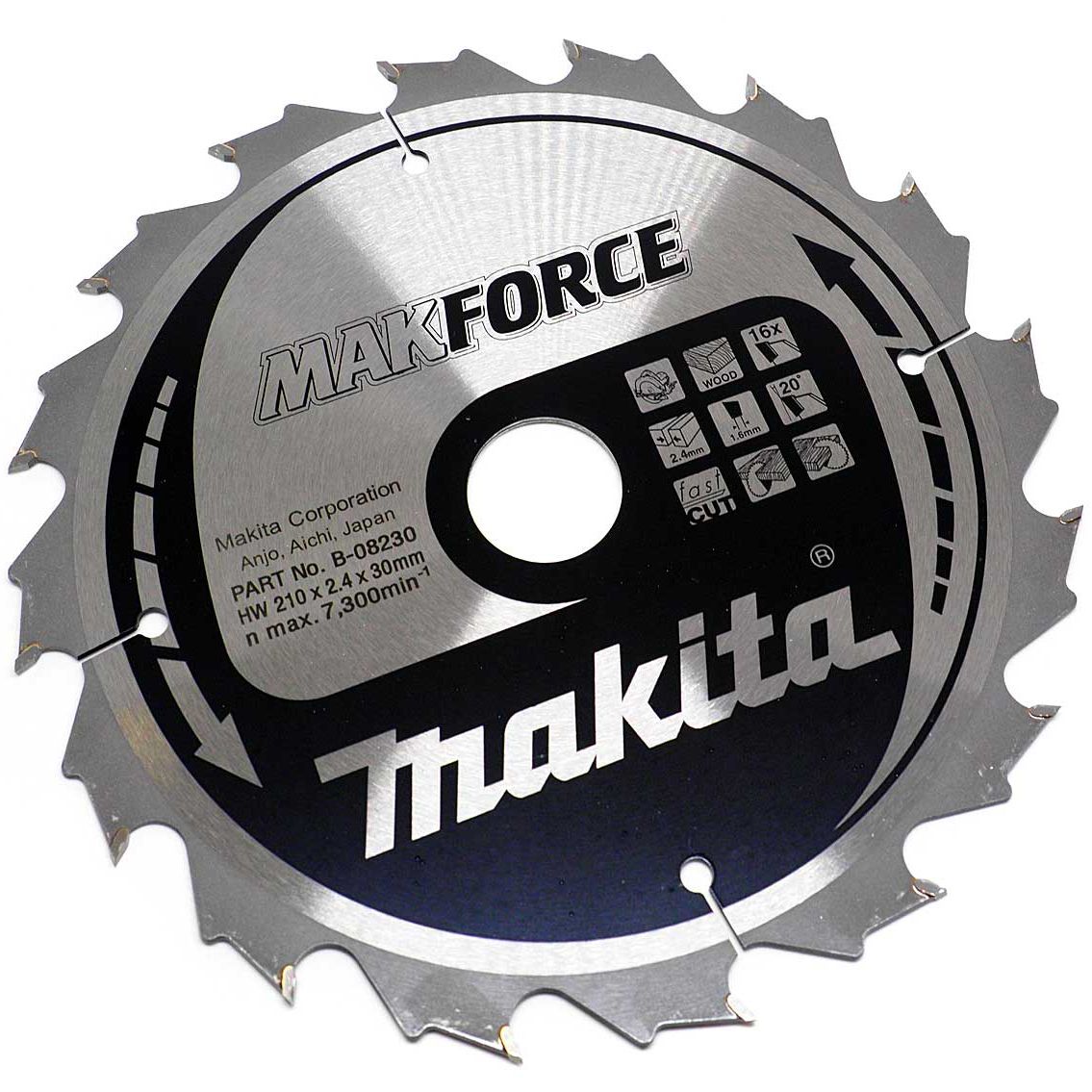 Pilový kotouč MAKITA MAKFORCE 210 x 30 mm 16 zubů