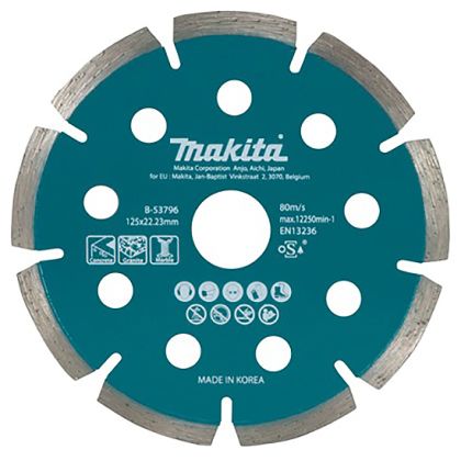 Diamantový kotouč pro aku úhlové brusky MAKITA 125 mm beton, žula, mramor