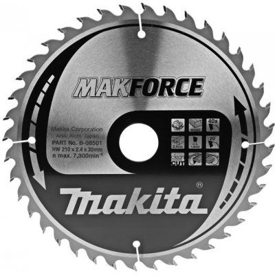 Pilový kotouč MAKITA MAKFORCE 210 x 30 mm 40 zubů