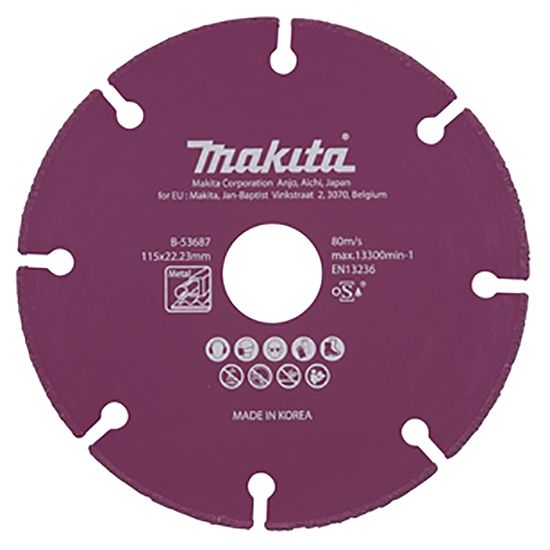 Diamantový kotouč pro aku úhlové brusky MAKITA 115 mm železo