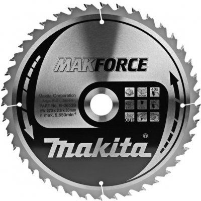 Pilový kotouč MAKITA MAKFORCE 270 x 30 mm 40 zubů
