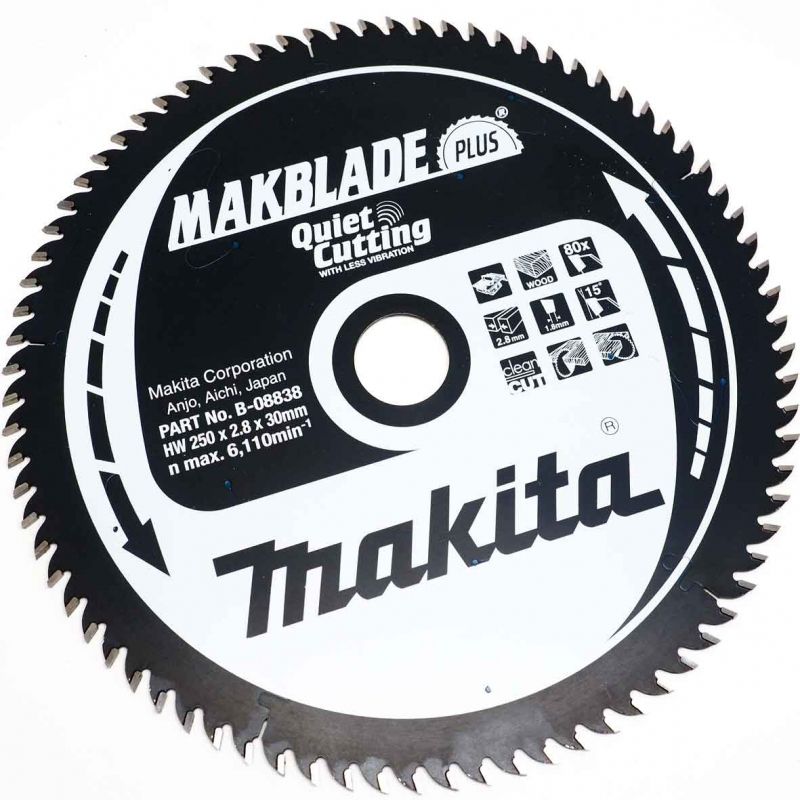 Pilový kotouč MAKITA MAKBLADE PLUS 250 x 30 mm 80 zubů