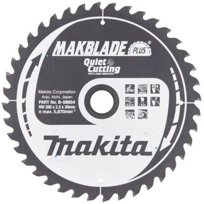 Pilový kotouč MAKITA MAKBLADE PLUS 260 x 30 mm 40 zubů