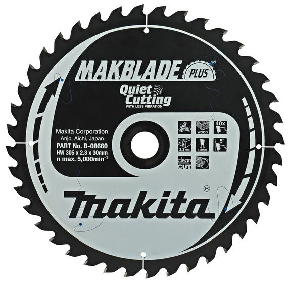 Pilový kotouč MAKITA MAKBLADE PLUS 305 x 30 mm 40 zubů
