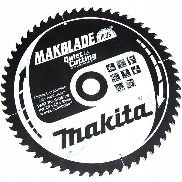 Pilový kotouč MAKITA MAKBLADE PLUS 305 x 30 mm 60 zubů