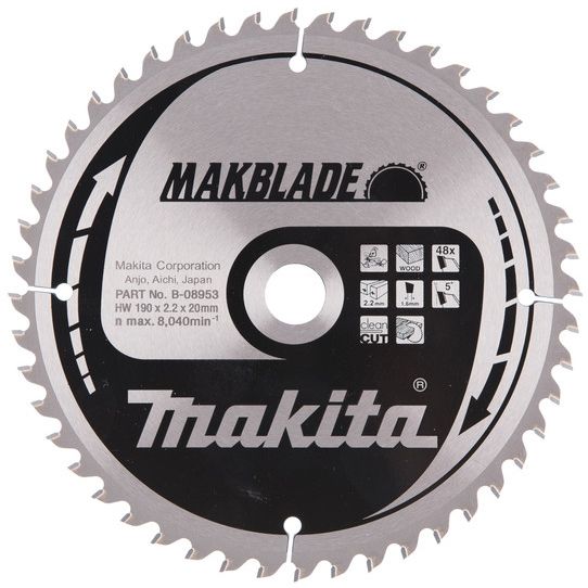 Pilový kotouč MAKITA MAKBLADE  190 x 20 mm 48 zubů